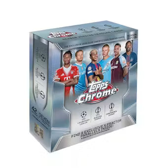 2025-26 Topps Chrome UEFA Club Competitions Soccer Mega Box