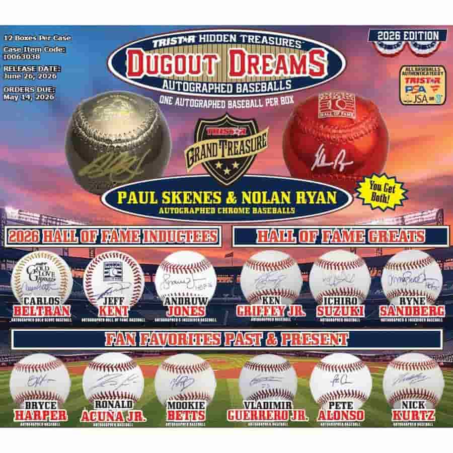 2026 Tristar Hidden Treasures Dugout Dreams Autographed Baseballs