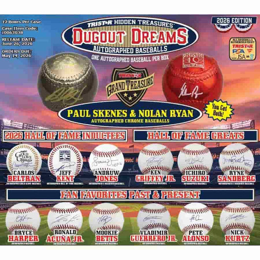 2026 Tristar Hidden Treasures Dugout Dreams Autographed Baseballs