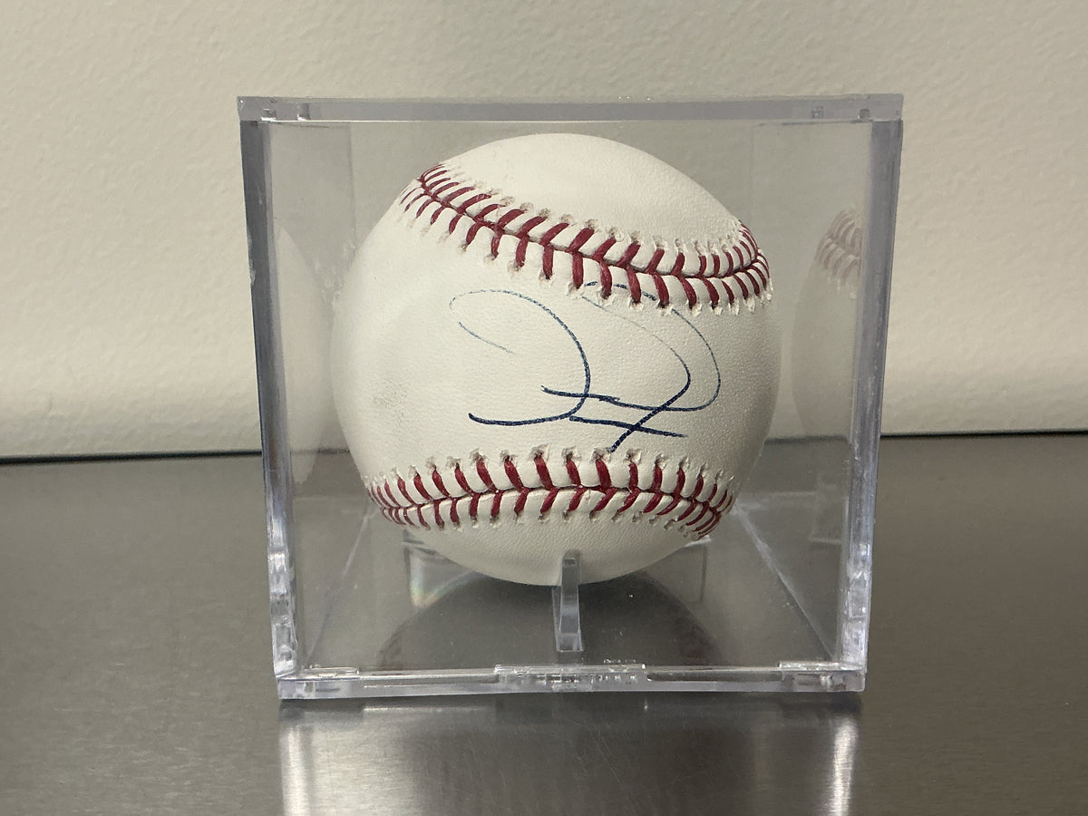David Dejesus Autographed OMLB Baseball (MLB COA)