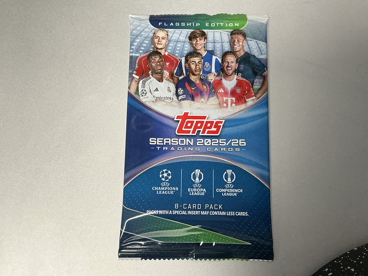 2025/26 Topps Flagship UEFA Club Competitions Soccer Blaster Pack