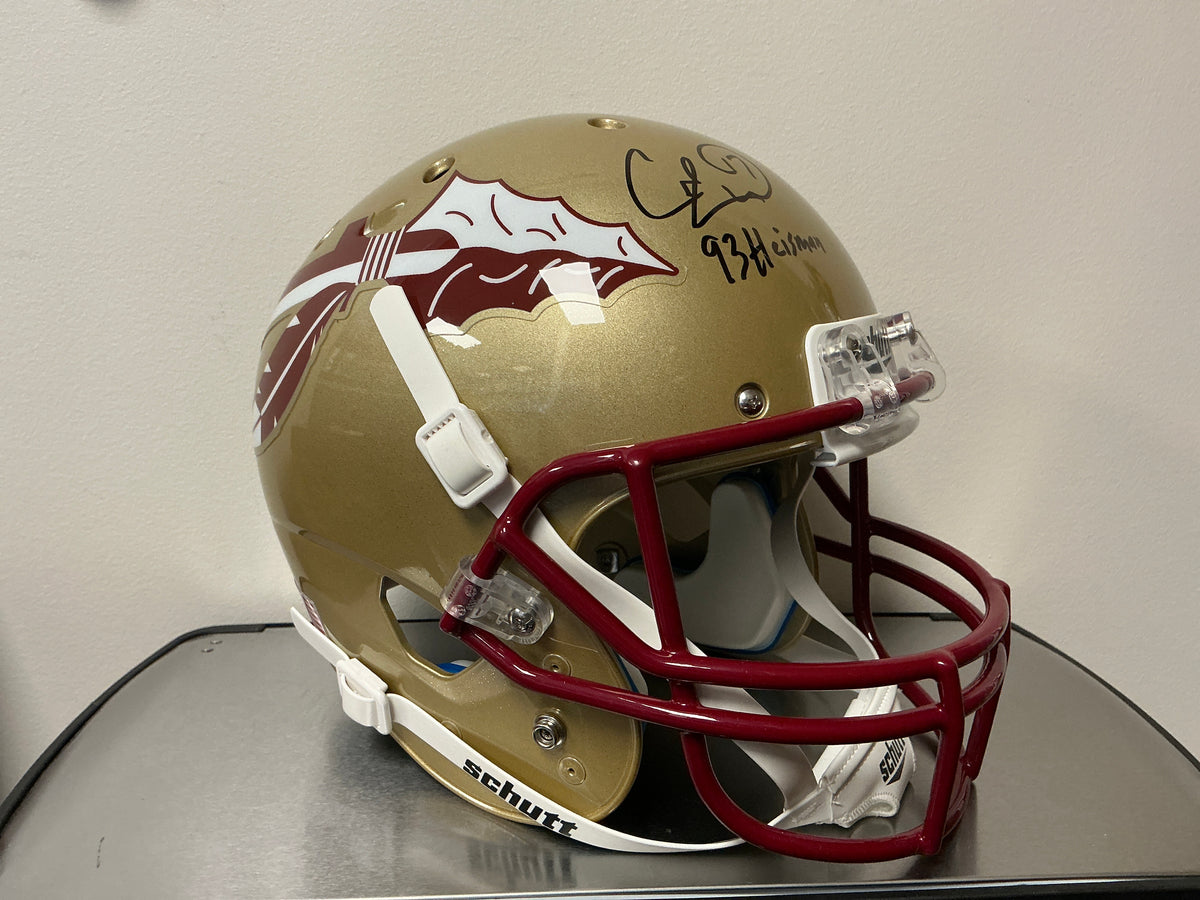 Charlie Ward Autographed Full-Size Replica Florida State Helmet w/ Inscription (Schwartz COA)