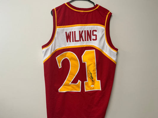 Dominique Wilkins Autographed Custom Jersey