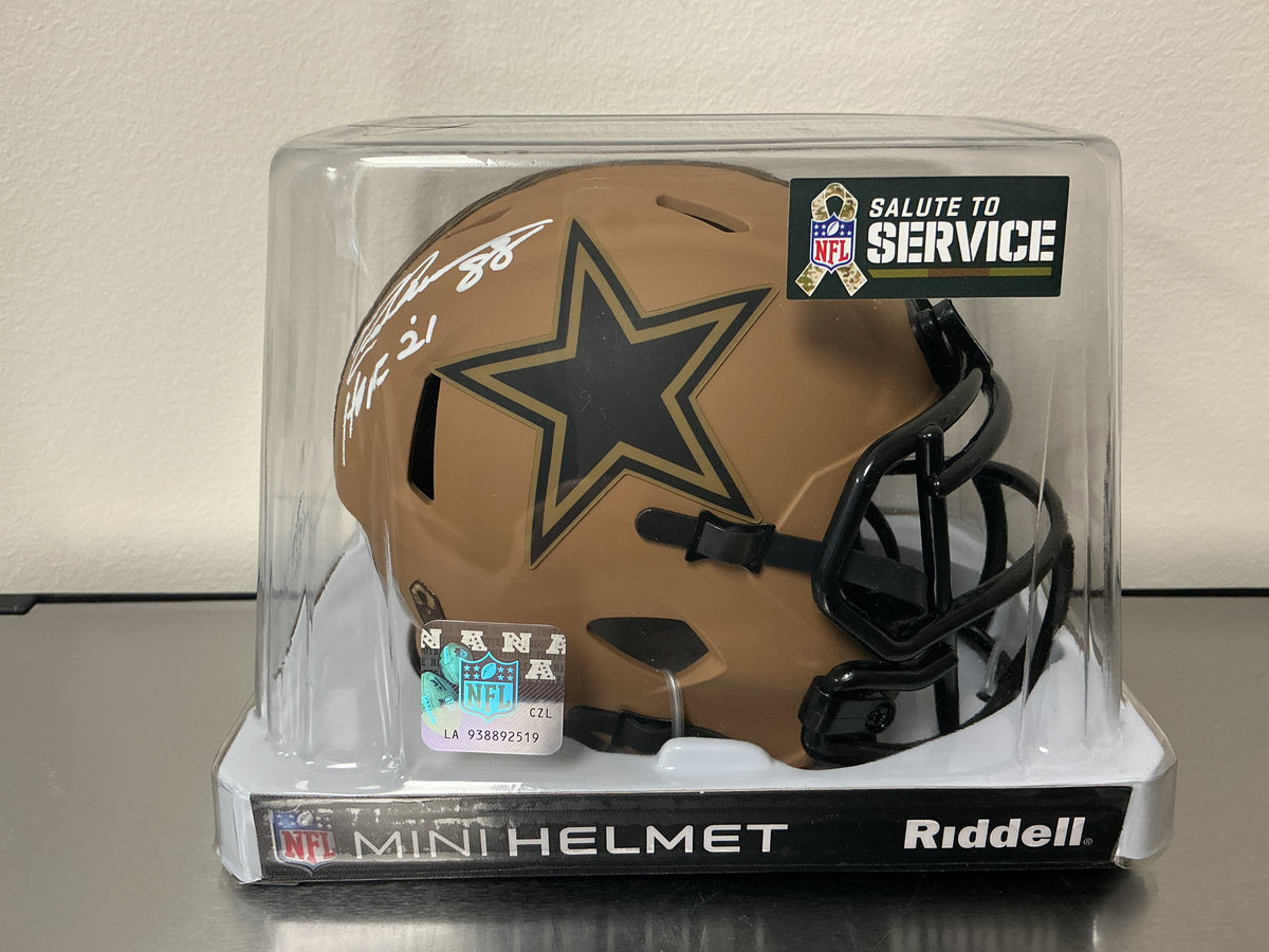 Drew Pearson Autographed STS Cowboys Mini Helmet /w Inscription (Beckett COA)
