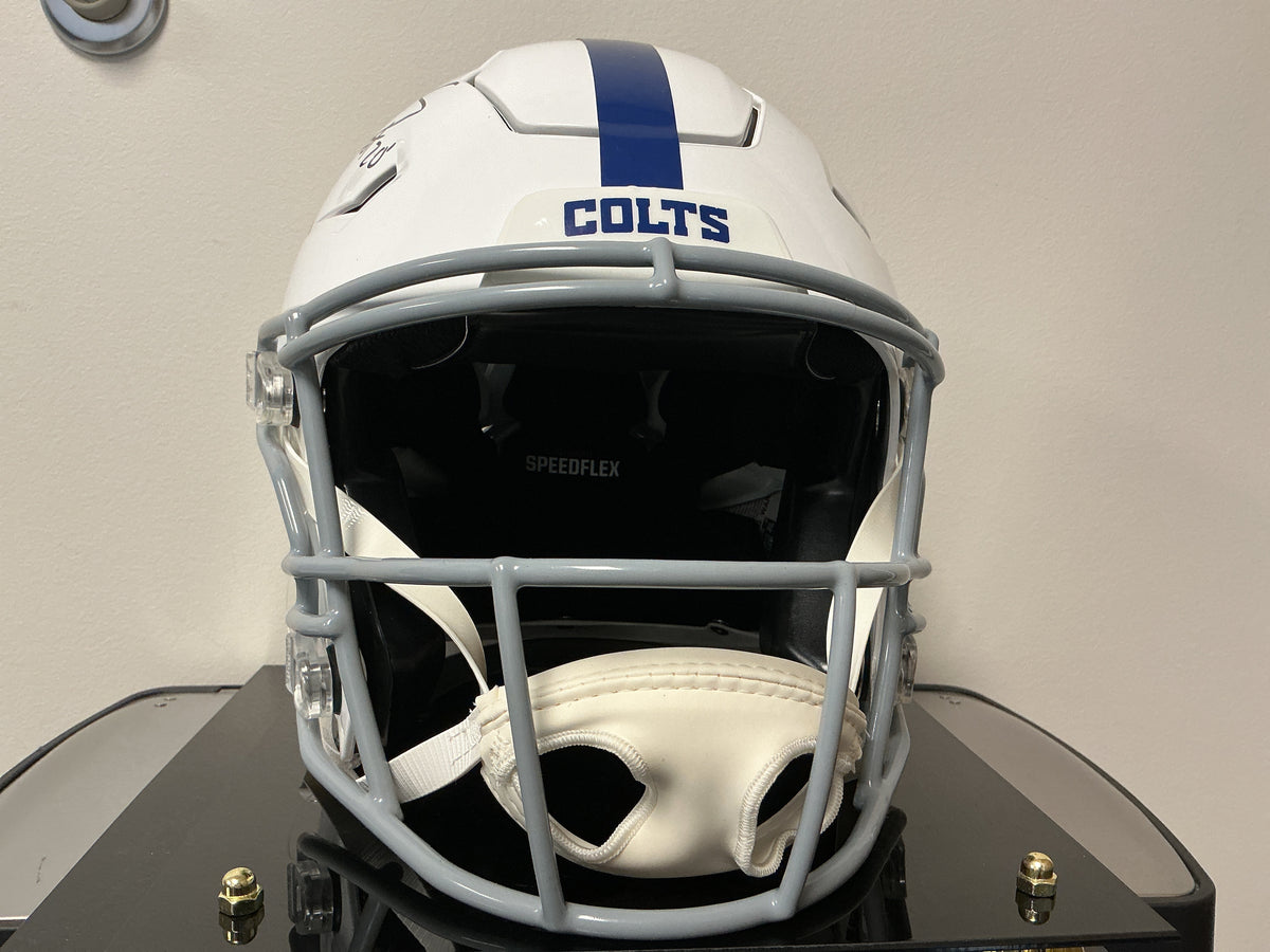 Edgerrin James Autographed Authentic Colts Speedflex Helmet w/ Inscription (BAS COA)