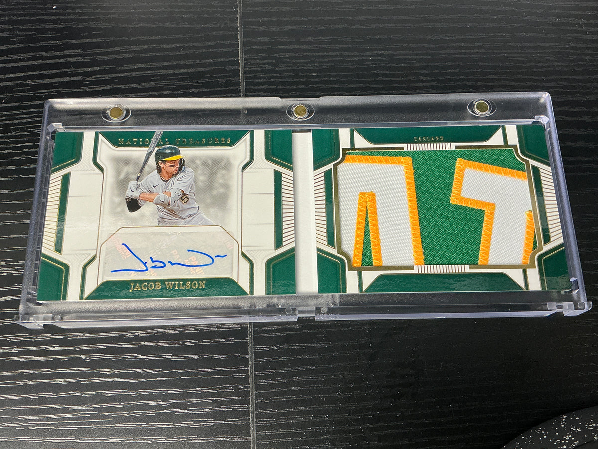 2025 Panini National Treasure Jumbo Material Signature Jacob Wilson #/35