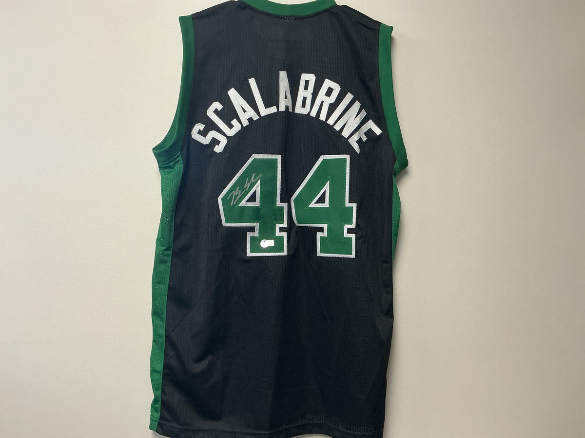 Brian Scalabrine Autographed Custom Celtics Jersey (Beckett COA)