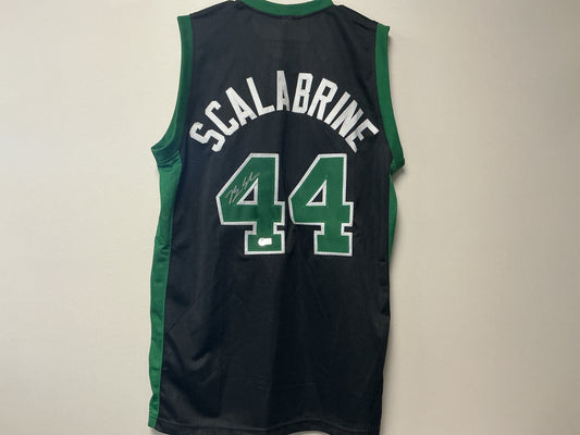 Brian Scalabrine Autographed Custom Celtics Jersey (Beckett COA)