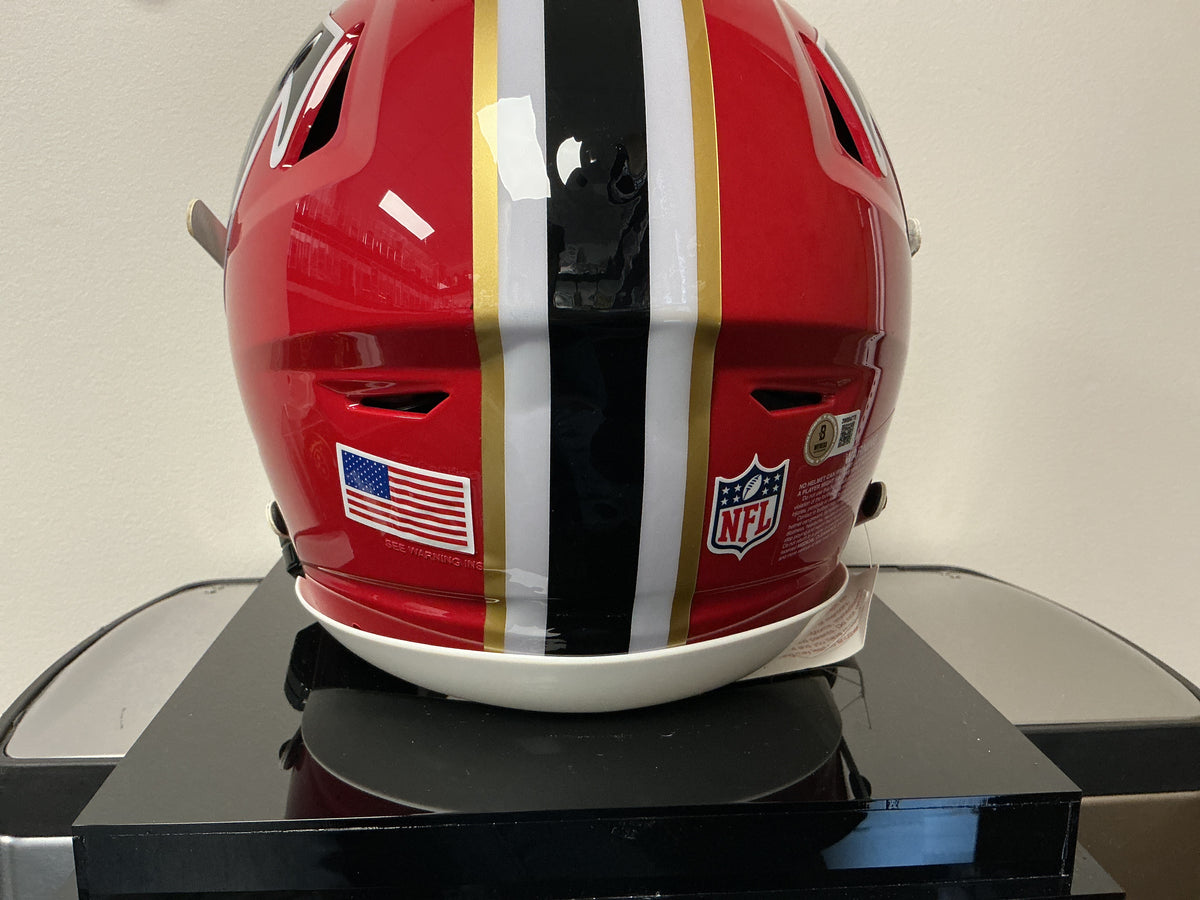 Michael Penix Jr. Autographed Authentic Falcons Helmet (BAS COA)