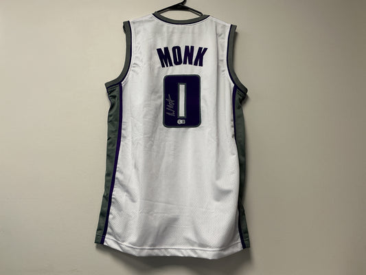 Malik Monk Autographed Custom Kings Jersey (Beckett COA)
