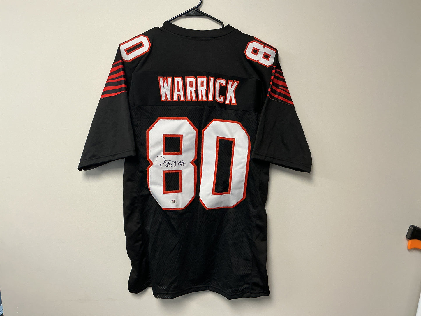 Peter Warrick Autographed Custom Jersey