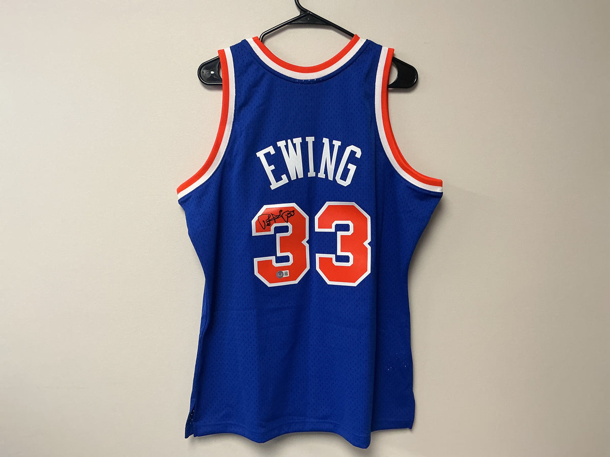 Patrick Ewing Autographed Authentic Knicks Jersey (Beckett COA)