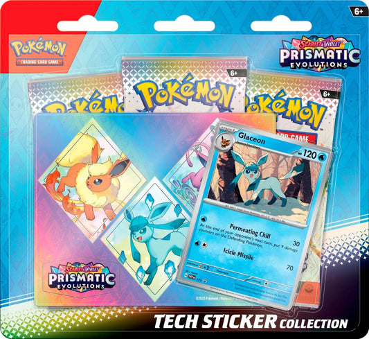 Prismatic Evolutions Tech Sticker Collection (Assorted Characters)