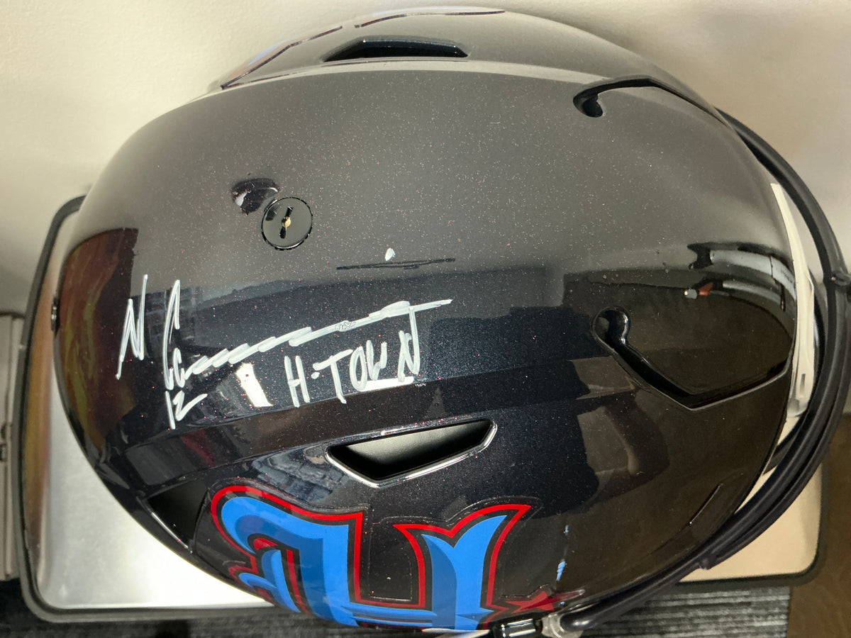 Nico Collins Autographed Full-Size Authentic H-Town Helmet (BAS COA)