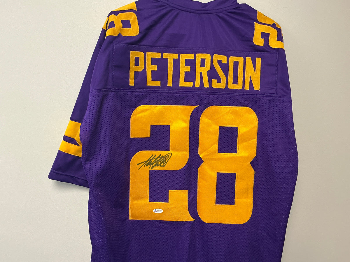 Adrian Peterson Autographed Custom Jersey (Beckett COA)