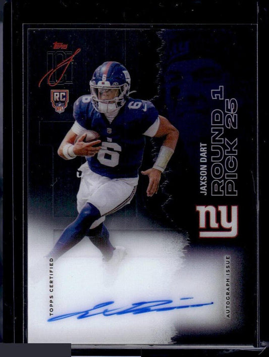 2025 Topps Signature Class #RCCL-JD Jaxson Dart Rookie Class Autographs