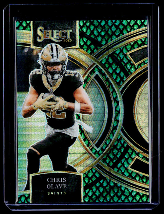 2023 Panini Select #164 Chris Olave Dragon Scale Prizms #/70
