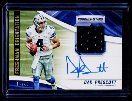 2016 Panini Rookies & Stars #FO-DP Dak Prescott Freshman Orientation #/49