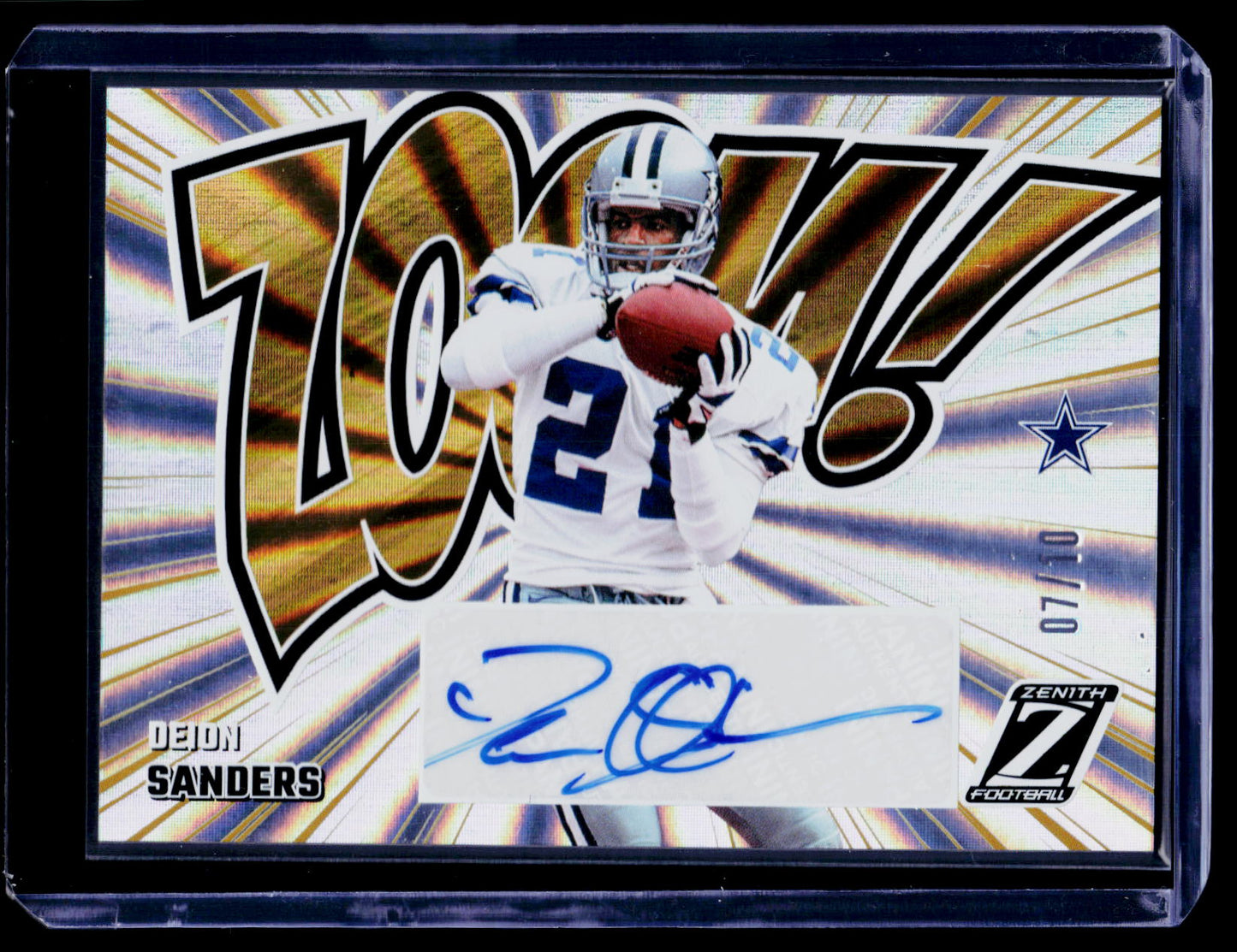 2024 Panini Zenith #10 Deion Sanders Zoom Gold Spokes #/10