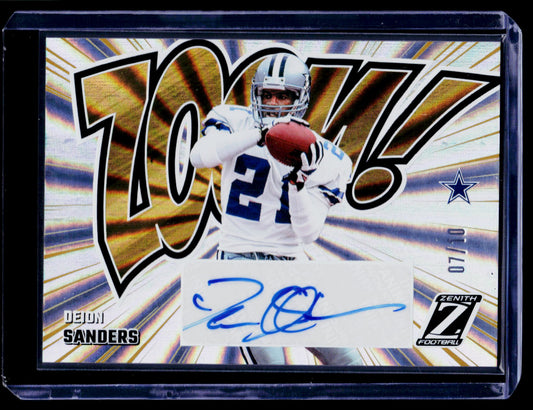 2024 Panini Zenith #10 Deion Sanders Zoom Gold Spokes #/10