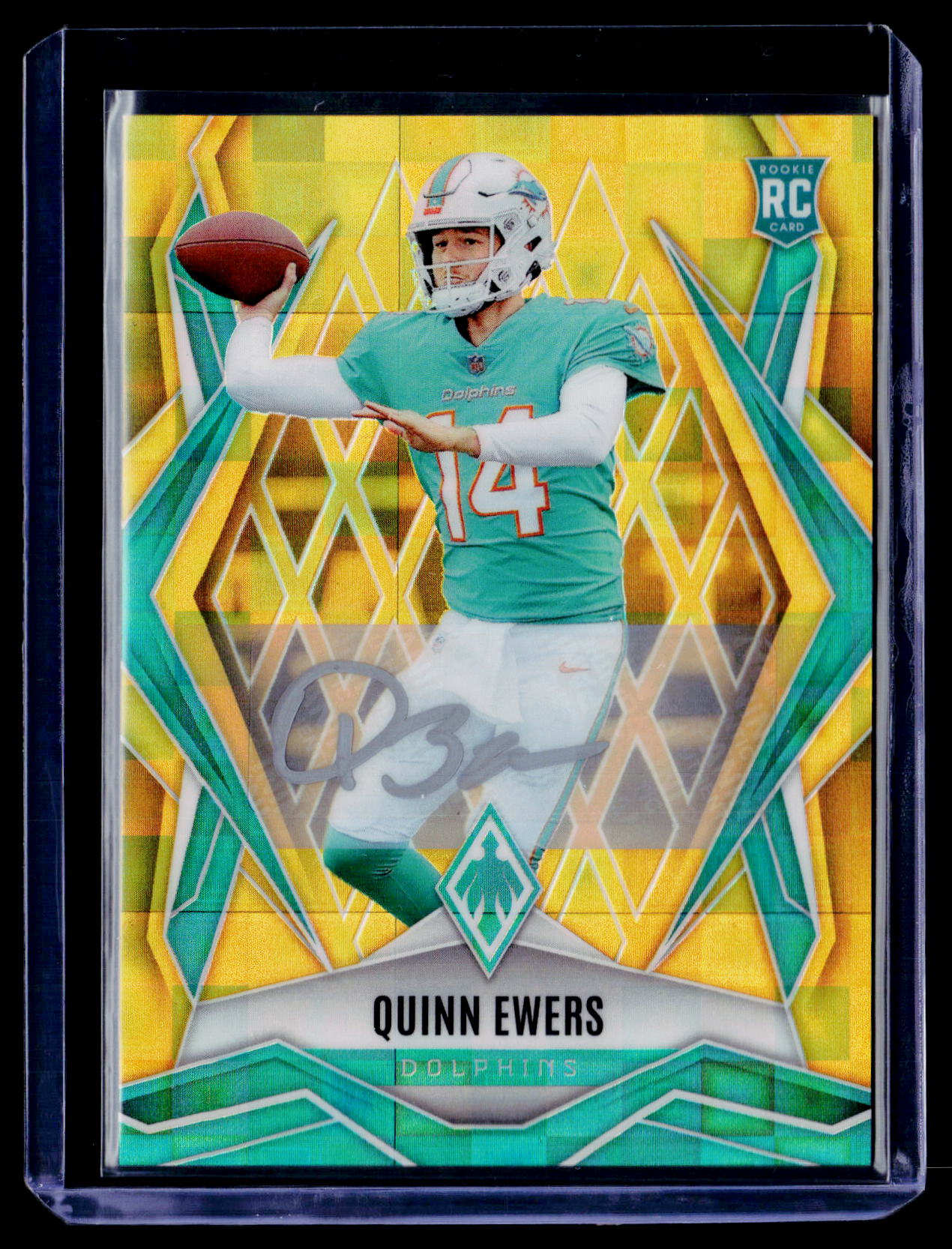 2025 Panini Phoenix #159 Quinn Ewers Rookie Autographs Gold Pandora /10