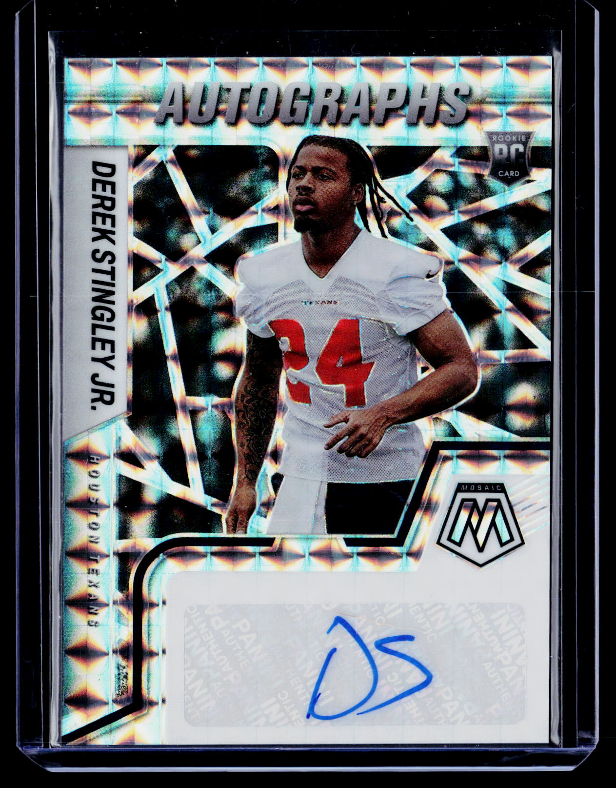 2022 Panini Mosaic #RAM-DSJ Derek Stingley Jr. Rookie Autographs Mosaic