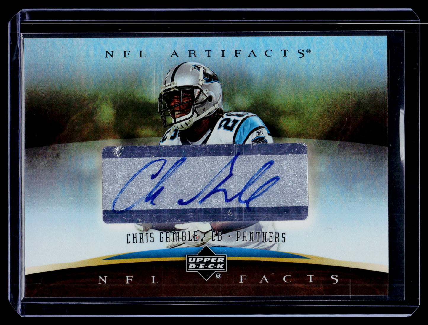 2007 Upper Deck Artifacts #NF-CG Chris Gamble NFL Facts Autographs