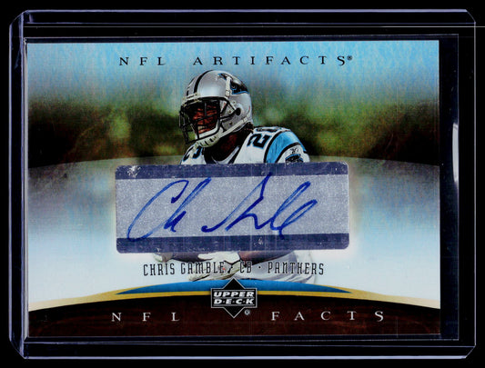 2007 Upper Deck Artifacts #NF-CG Chris Gamble NFL Facts Autographs