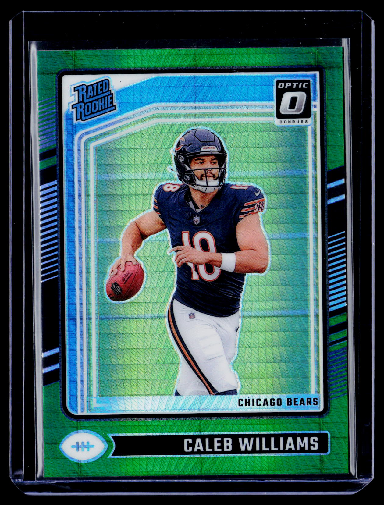 2024 Donruss Optic #201 Caleb Williams Green Hyper