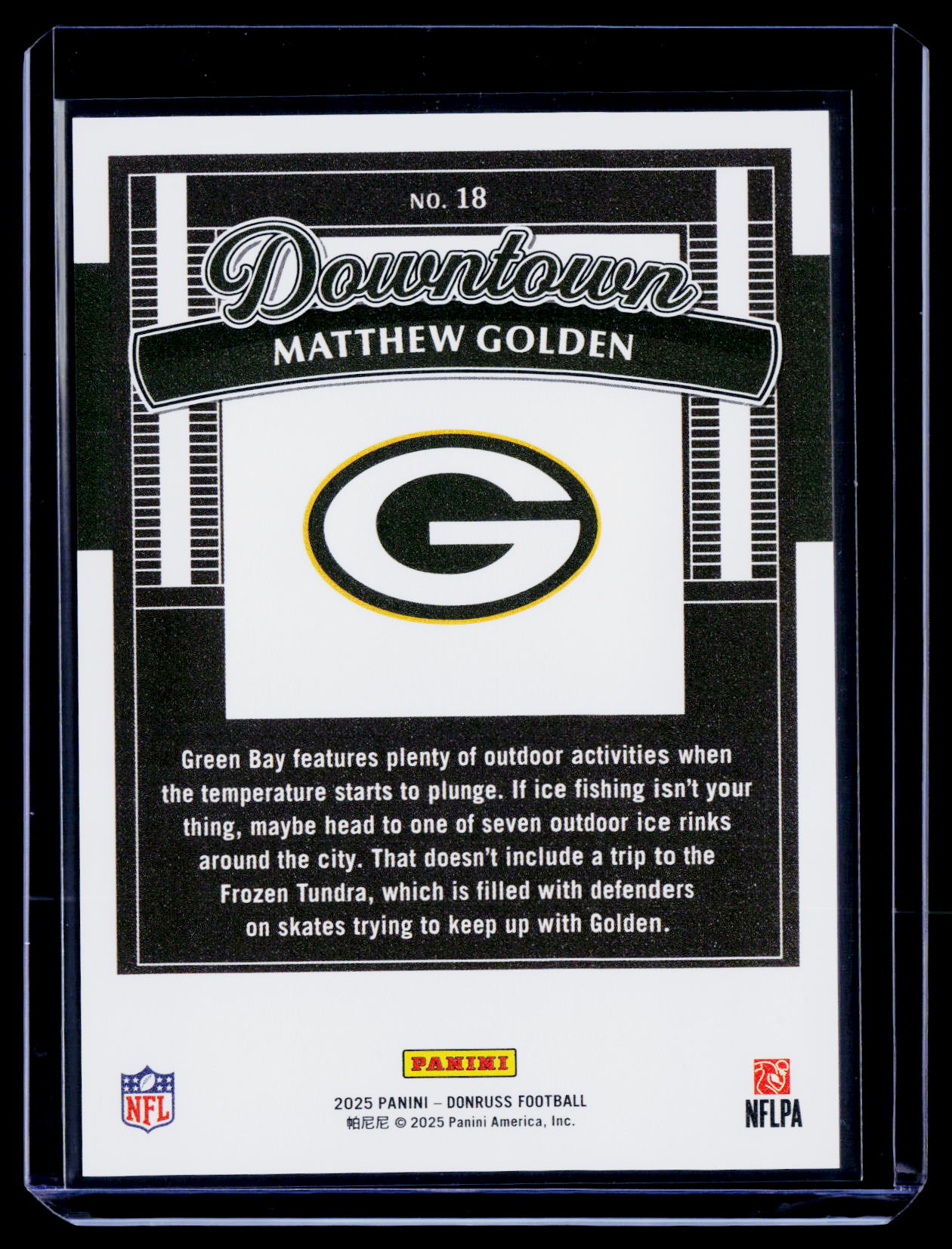 2025 Donruss #18 Matthew Golden Downtown!