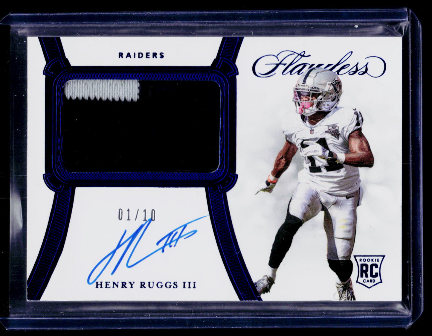 2020 Panini Flawless #RPA-HRU Henry Ruggs III BC Rookie Patch Autographs #/10
