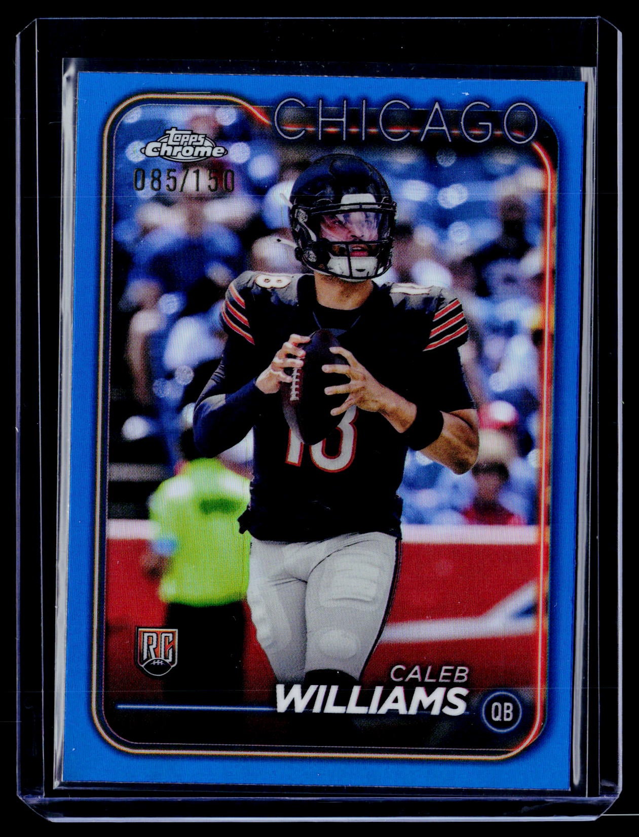 2024 Topps Chrome #202 Caleb Williams Blue Refractor #/150