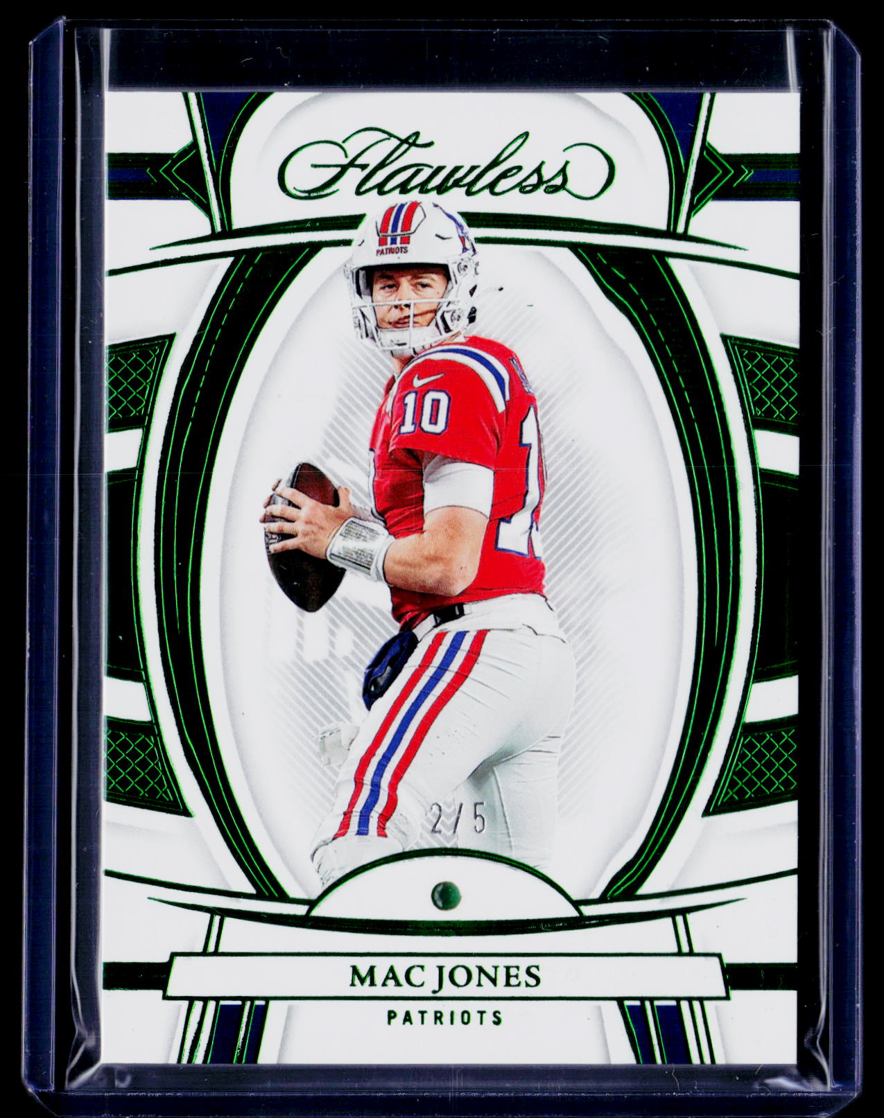 2022 Panini Flawless #47 Mac Jones Emerald #/5
