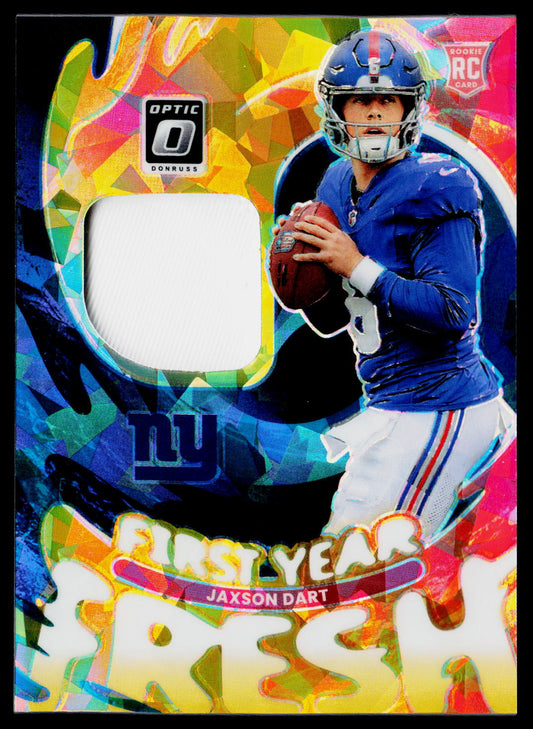 2025 Donruss Optic #FYFBH-JDA Jaxson Dart First Year Fresh Ice #/49