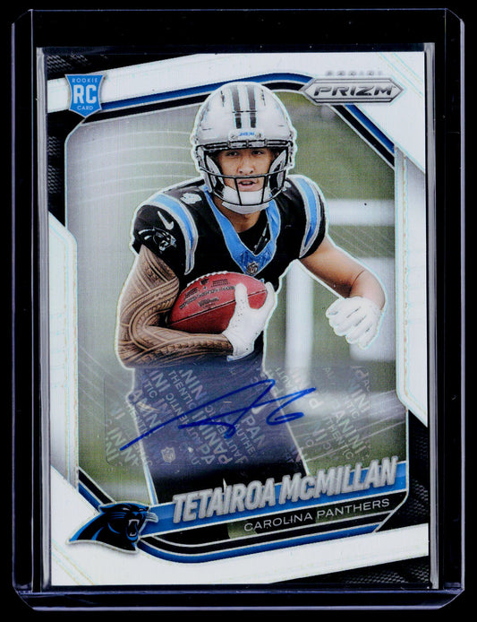 2025 Panini Prizm #311 Tetairoa McMillan Prizm Autographs Silver