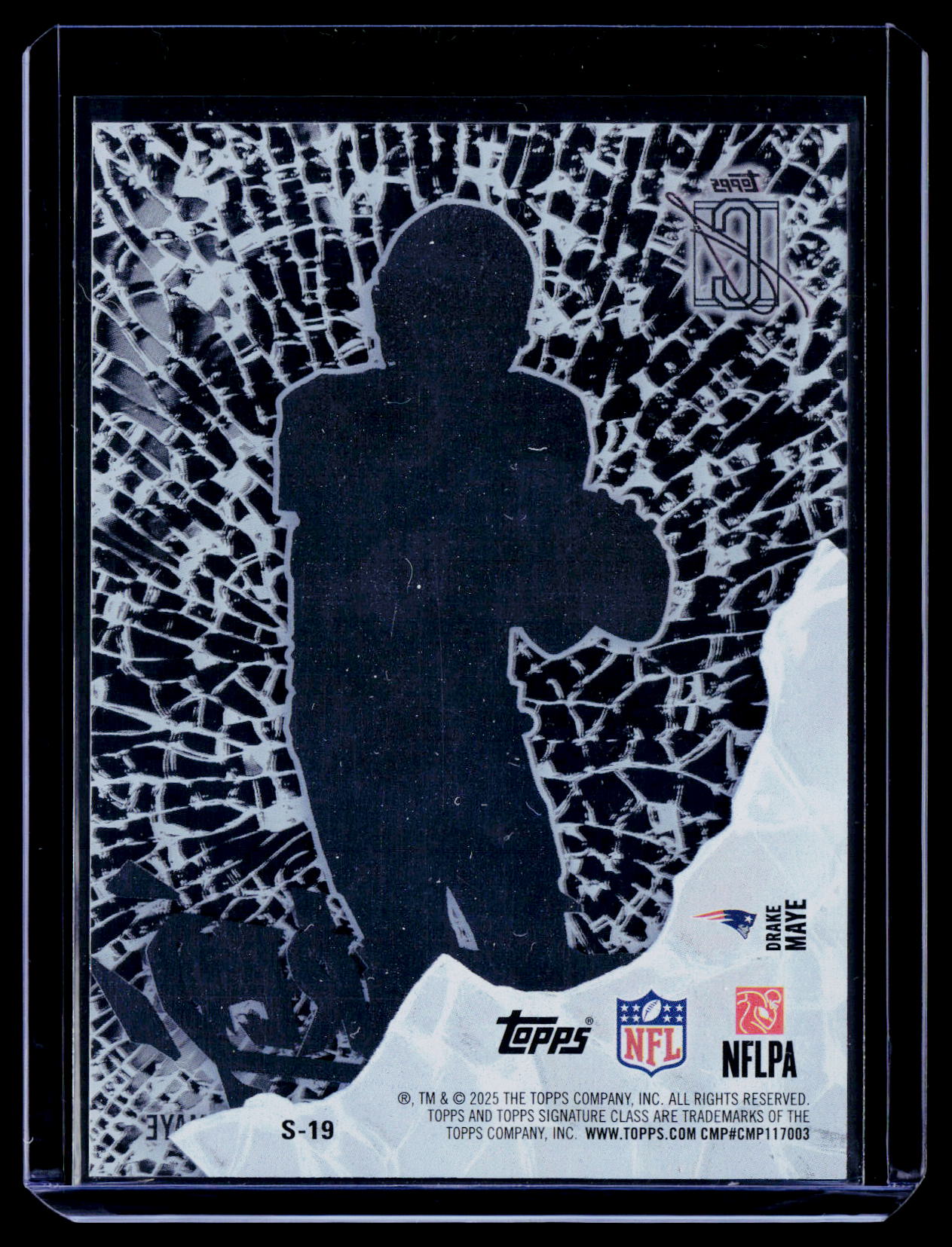 2025 Topps Signature Class #S-19 Drake Maye Shattered
