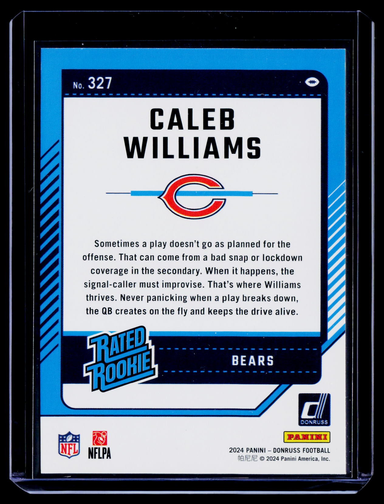 2024 Donruss #327 Caleb Williams Press Proof Yellow