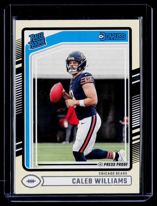 2024 Donruss #327 Caleb Williams Press Proof Yellow