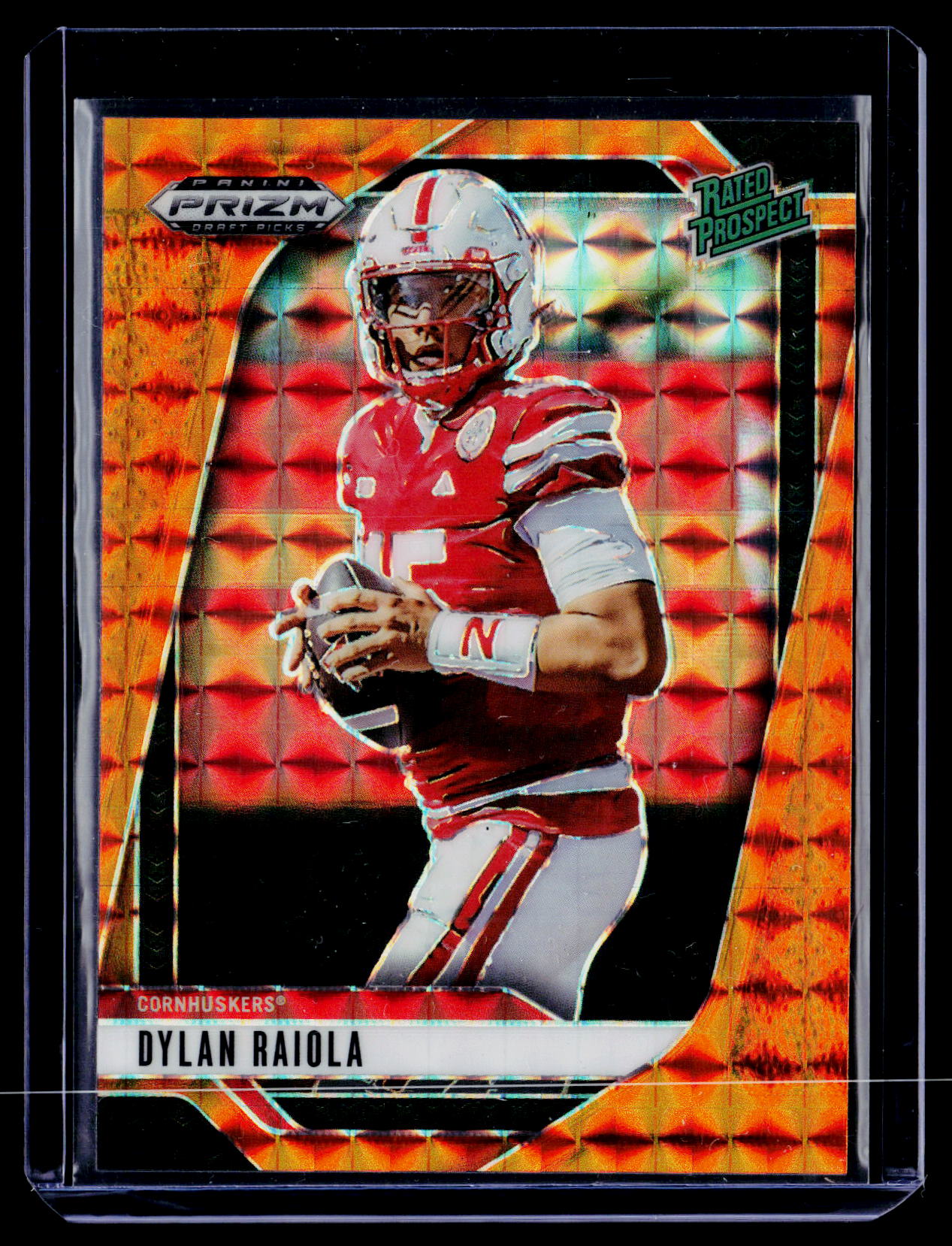 2025 Panini Prizm Draft Picks #158 Dylan Raiola Prizms Orange Finite #/39