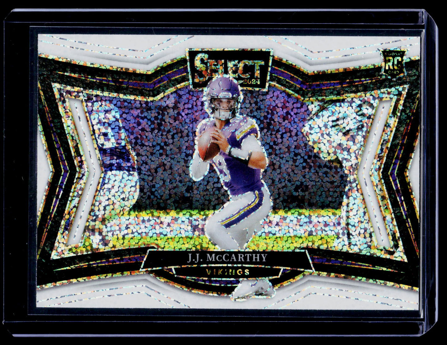 2024 Panini Select #441 J.J. McCarthy White Sparkle Prizm