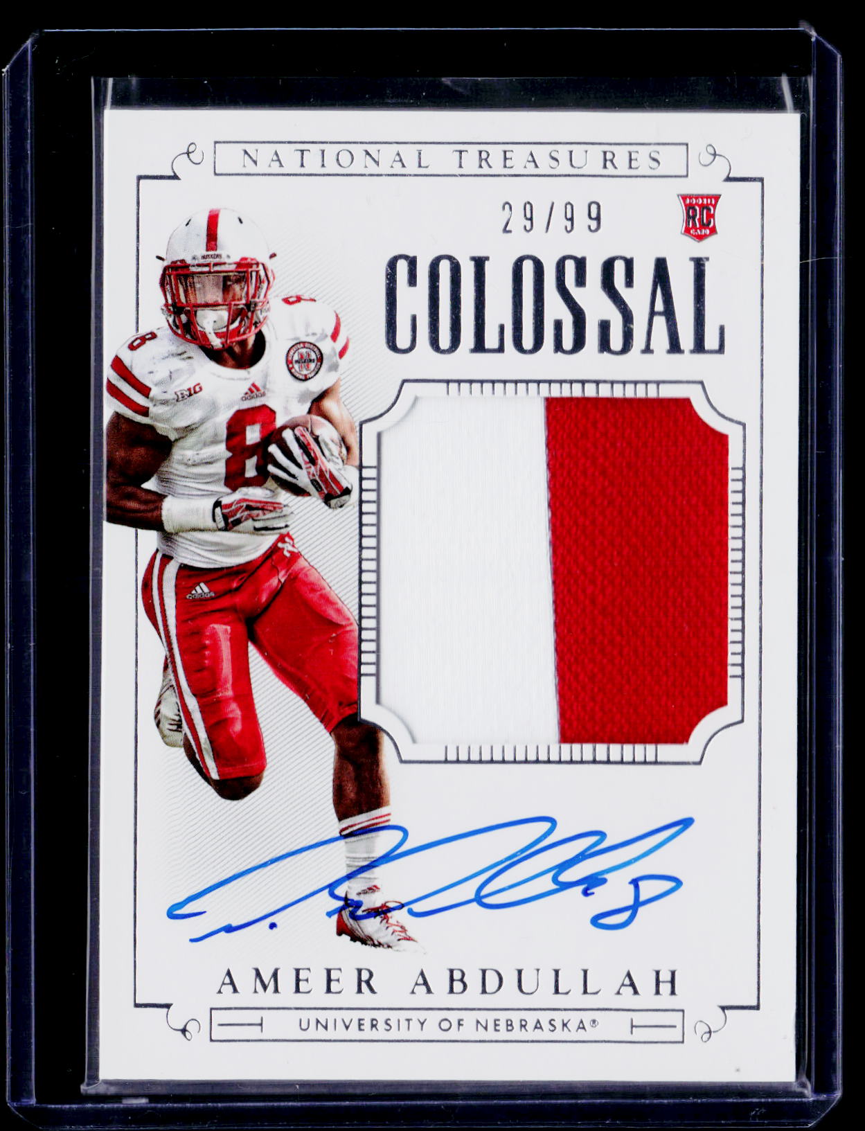 2015 Panini National Treasures Collegiate #302 Ameer Abdullah #/99