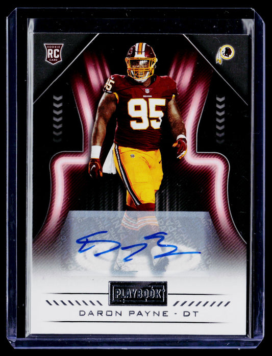 2018 Panini Playbook #167 Daron Payne Rookies Signatures