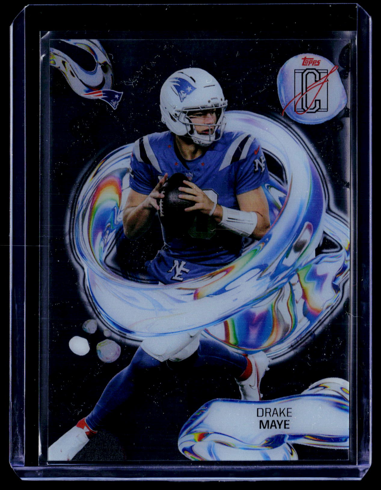 2025 Topps Signature Class #FL-7 Drake Maye Fluidity