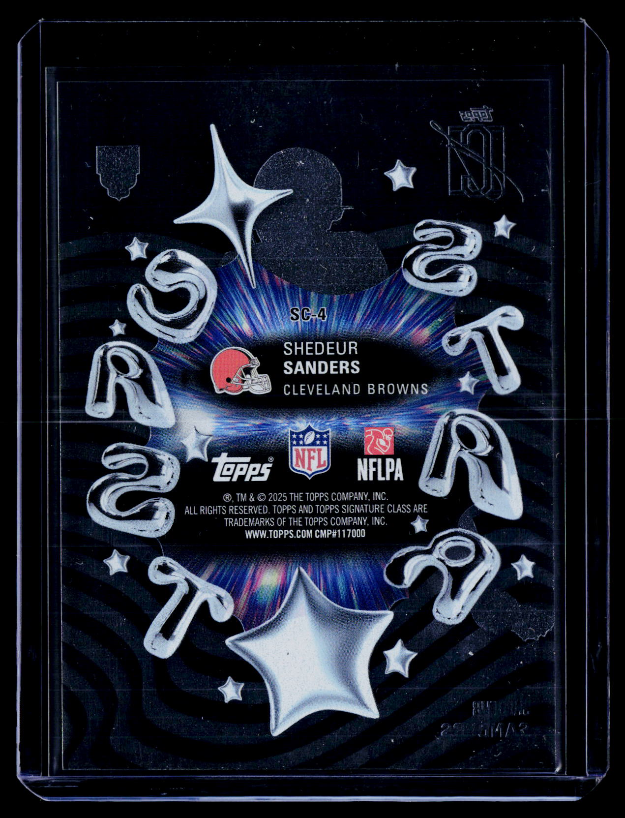 2025 Topps Signature Class #SC-4 Shedeur Sanders Star Cast