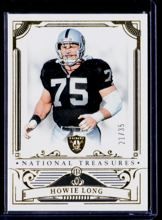 2025 Panini National Treasures #54 Howie Long Gold #/35