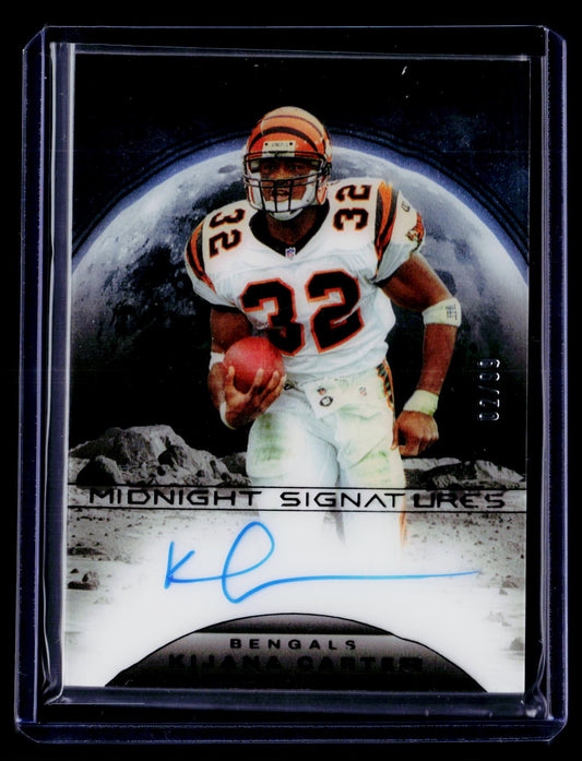 2025 Panini Black Kijana Carter 2024 Panini Black Midnight Signatures #/99