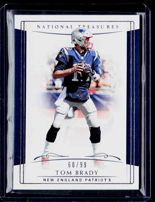 2018 Panini National Treasures #60 Tom Brady #/99