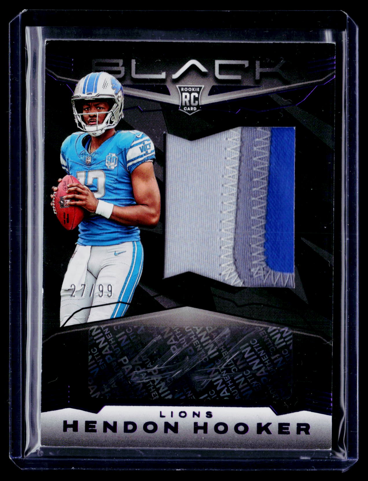 2023 Panini Black #217 Hendon Hooker Royal #/99