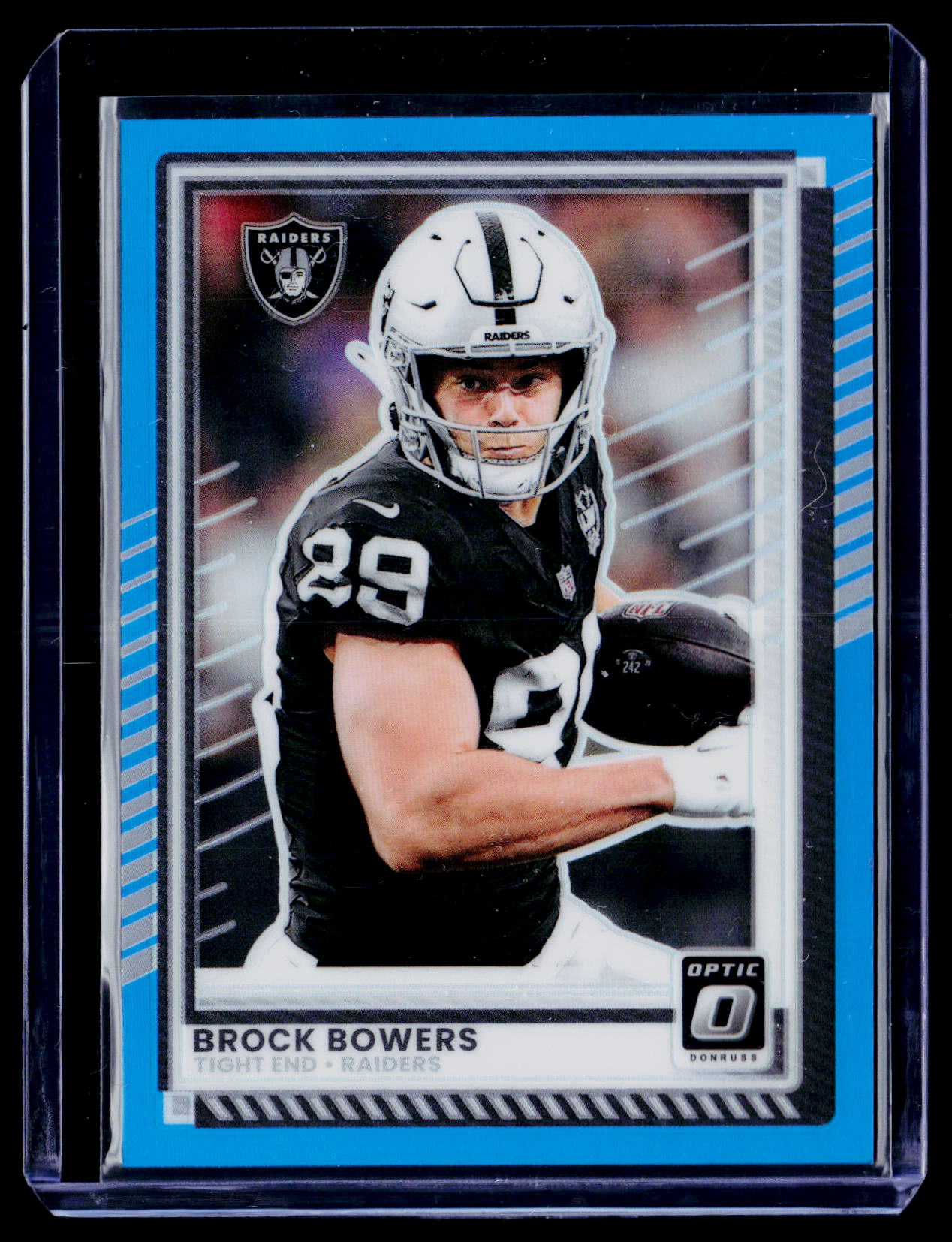 2025 Donruss Optic #3 Brock Bowers Aqua #/349