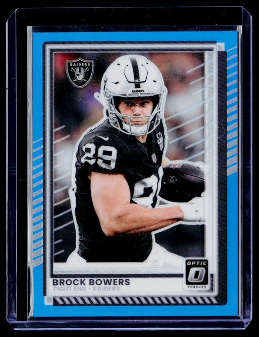 2025 Donruss Optic #3 Brock Bowers Aqua #/349